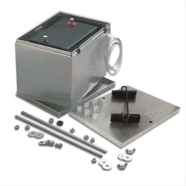 Taylor Satin Aluminum Battery Box 13.5 in. x 9.5 in. x 10 in. Taylor Satin Aluminum Battery Box 13.5 in. x 9.5 in. x 10 in.